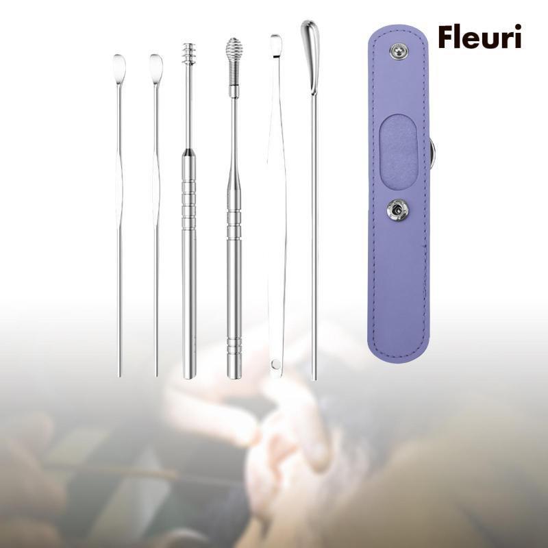 Bộ 6 Dụng Cụ Lấy Ráy Tai Bằng Thép Không Gỉ Tiện Dụng