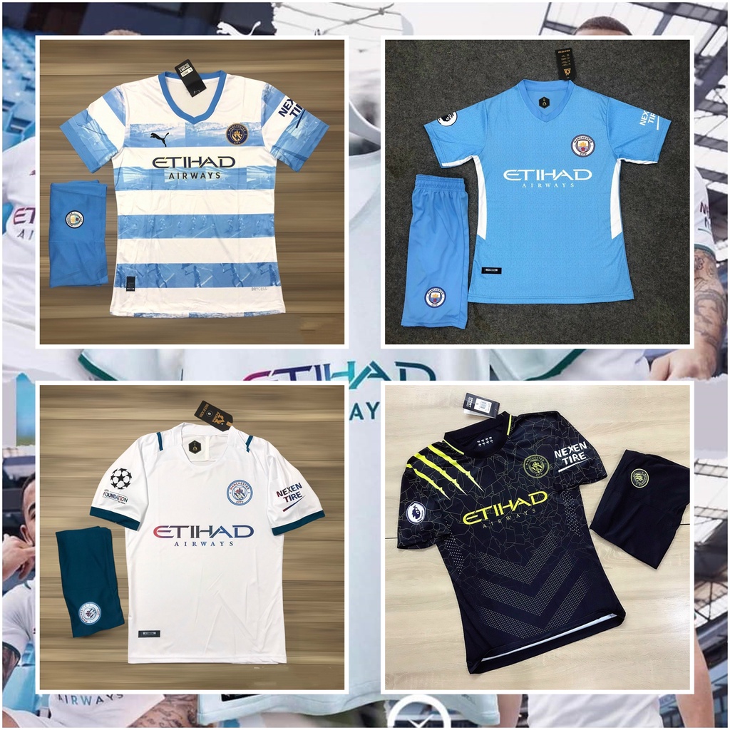 Áo quần bóng đá CLB Manchester City mùa giải mới vải Thái Lan nhập khẩu cao cấp