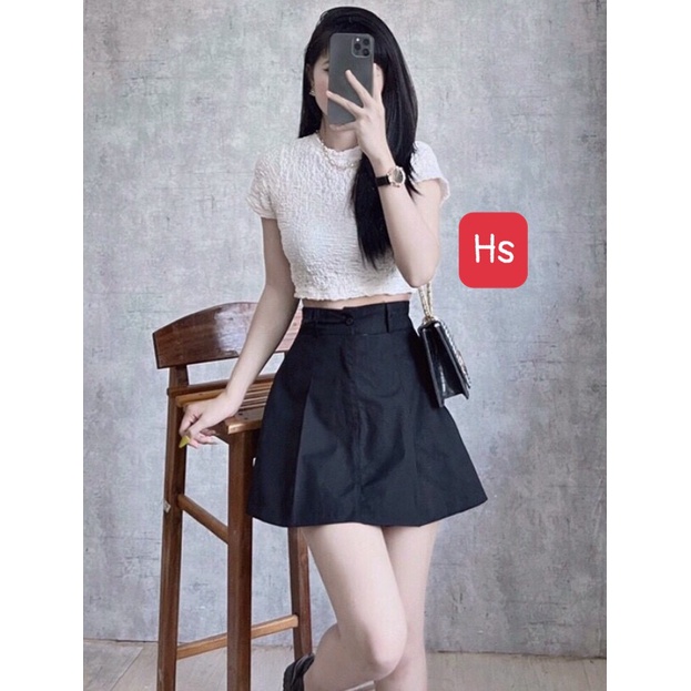 [ Có Video + Ảnh Thật ] Quần Giả Váy Vải Kaki Cheeke House Mã 866