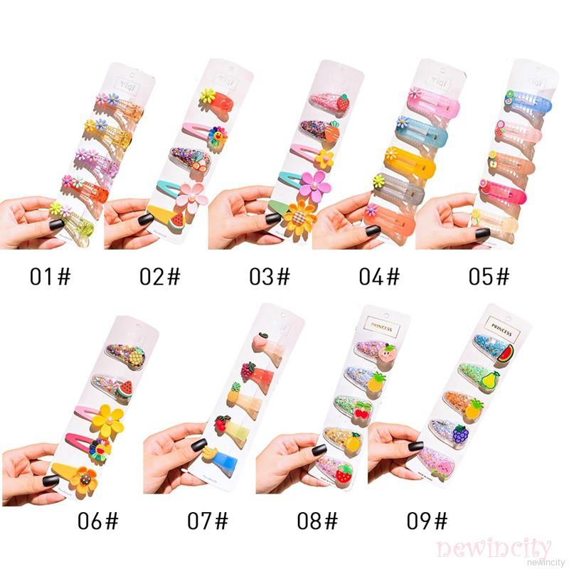 Bộ kẹp tóc phong cách Hàn Quốc xinh xắn cho bé gái