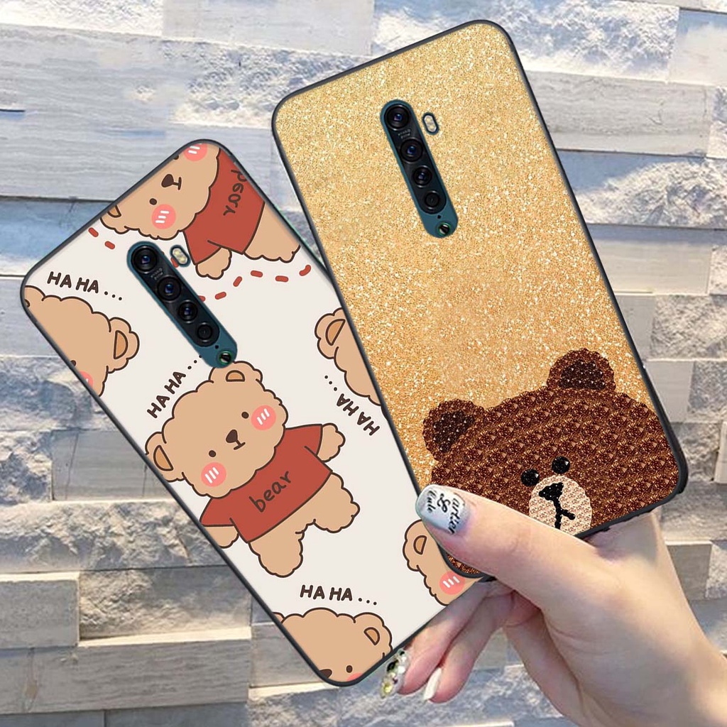 Ốp lưng điện thoại OPPO RENO 2 / NEO F2 in hình Gấu siêu dễ thương.