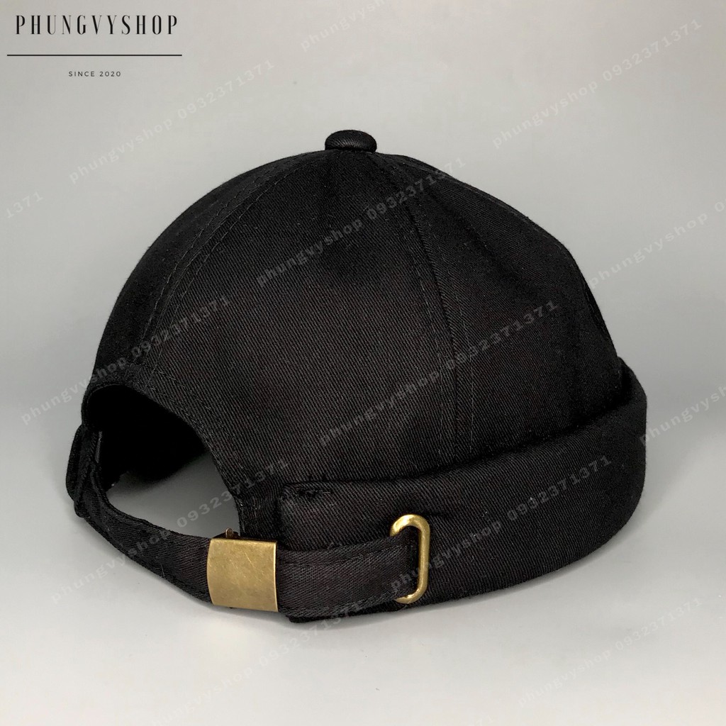 Mũ tròn miki phong cách Retro thêu N- nón Beanie