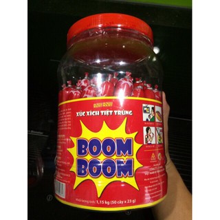 Xúc xích boom boom ăn liền hộp 50c