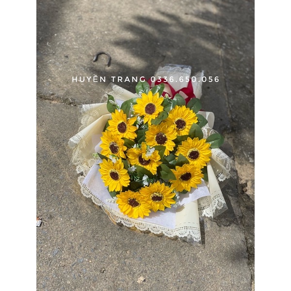 Bó Hoa sáp hướng dương 11 - 15 bông