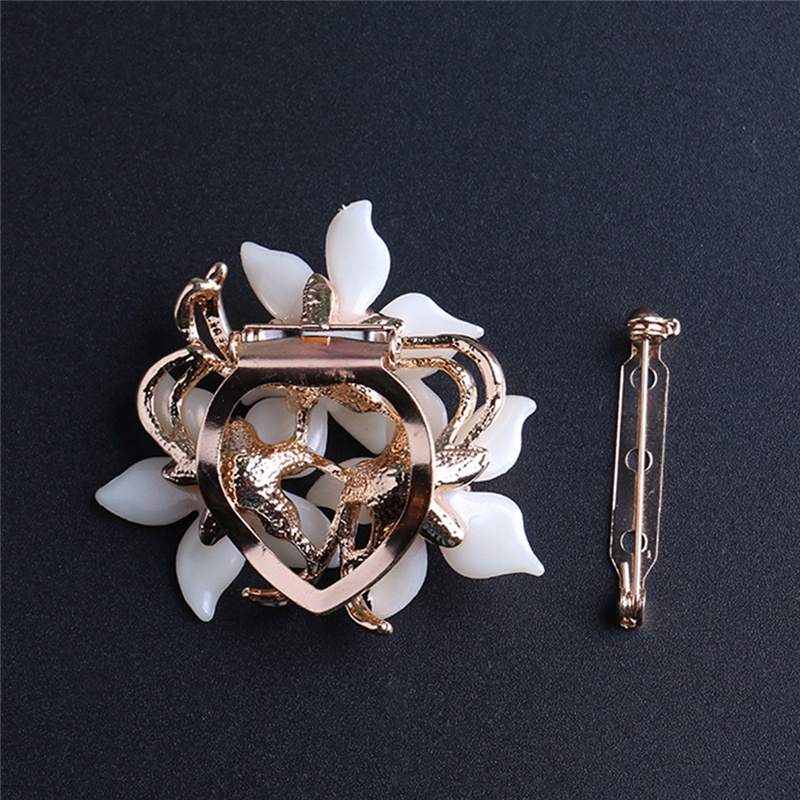 Trâm Cài Áo Hình Hoa Bằng Hợp Kim Đơn Giản Đa Năng Mới Cho Nữ