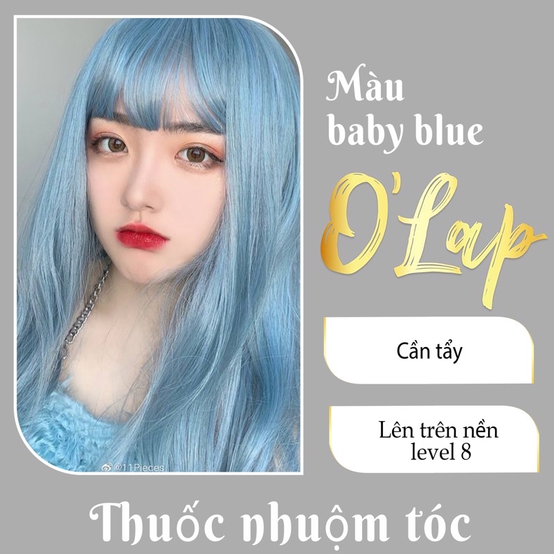 Thuốc nhuộm tóc baby blue giá rẻ tại nhà chính hãng OLAP OL25