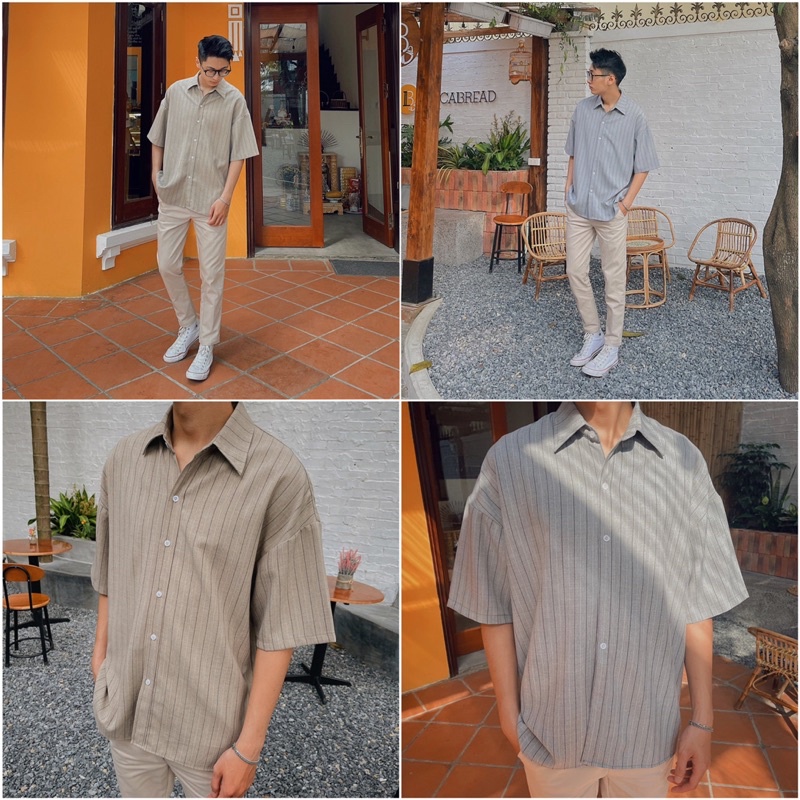 Set áo sơmi kẻ + quần dài Kyle Shirt Blaziee_official