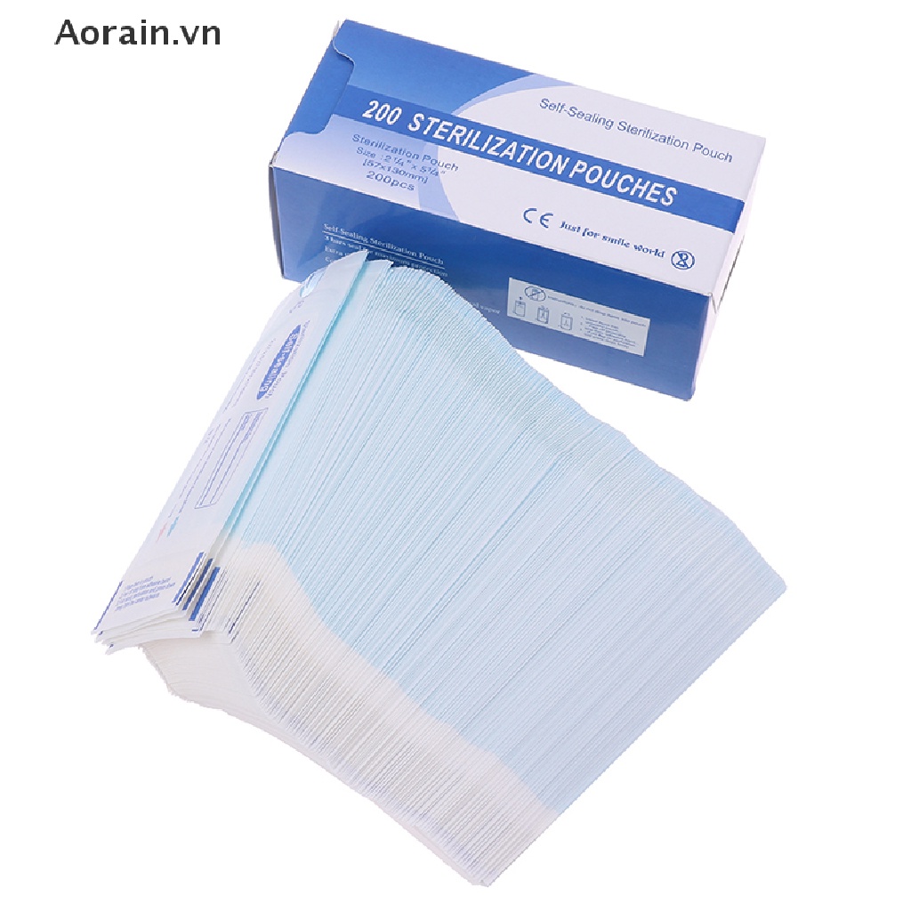Hộp 200 túi đựng đồ khử trùng y tế dùng một lần tiện lợi