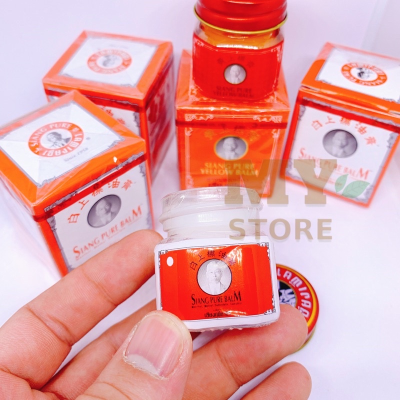 Dầu Cù Là Ông Già Siang Pure/ Trắng/Đỏ Thái Lan 12g