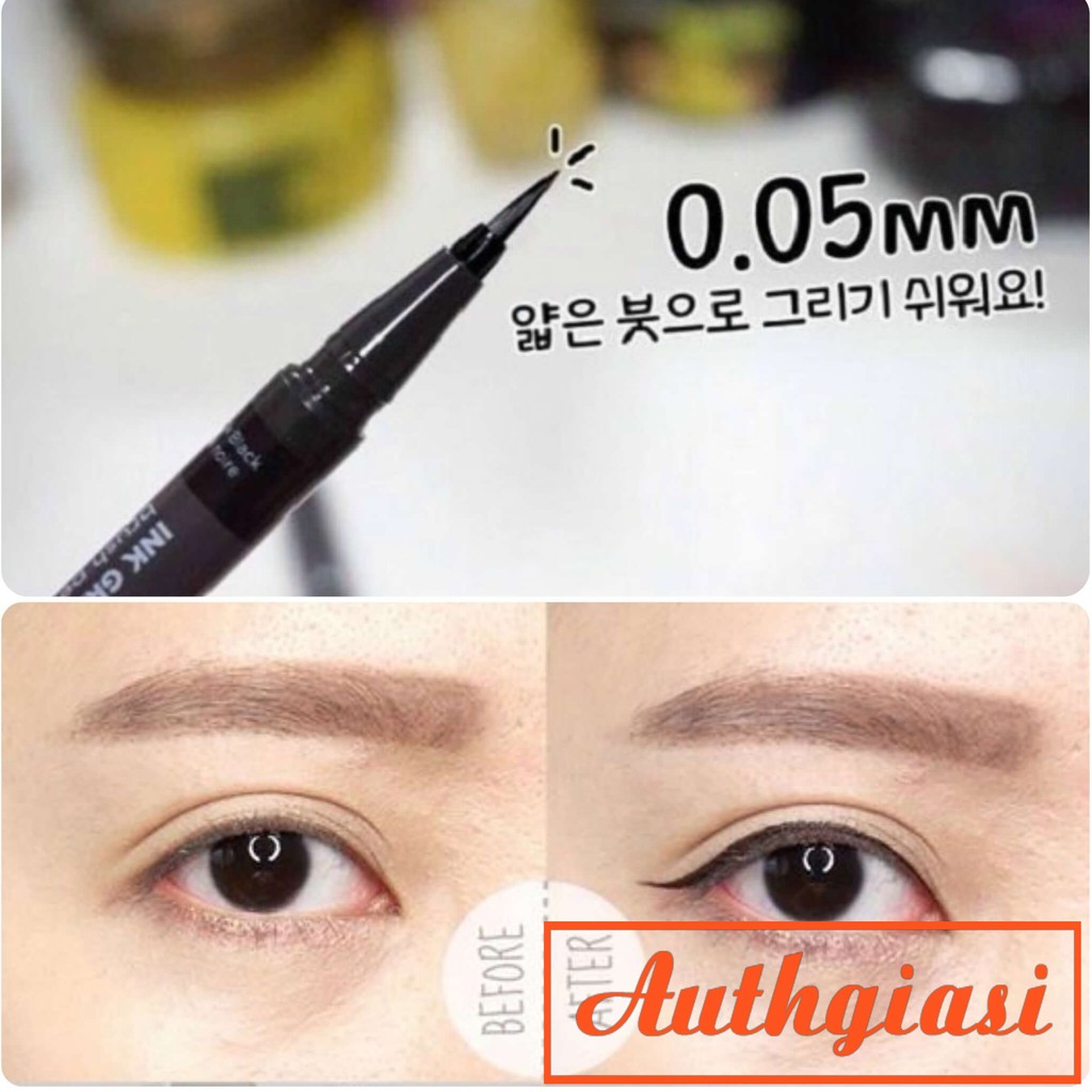 Bút dạ kẻ mắt siêu mảnh The Face Shop Ink Graffi Brush Pen Liner TFS fmgt [Mẫu Mới 2019] | BigBuy360 - bigbuy360.vn