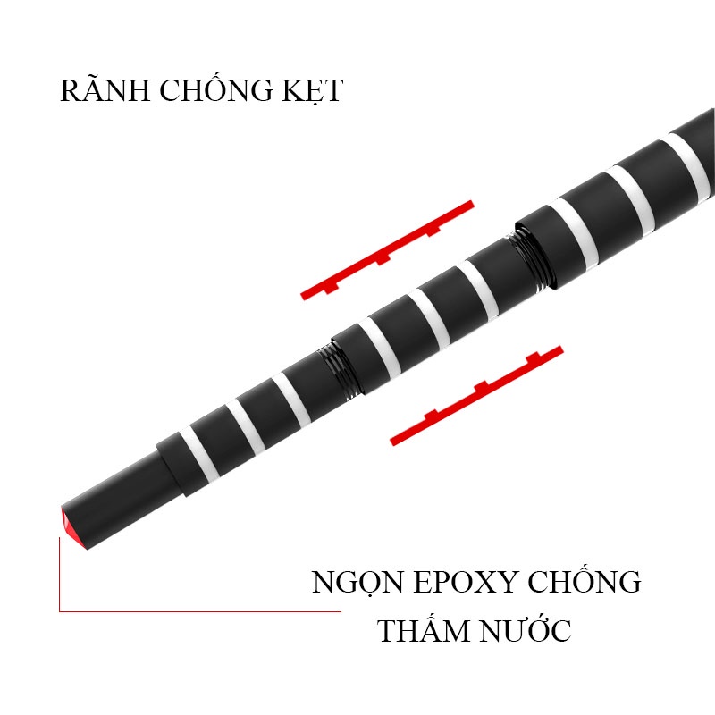 Cần Câu Tay Rice Fishing Tần Vương độ cứng 8H , 10H siêu nhẹ chuyên câu đài, câu đơn CC-20