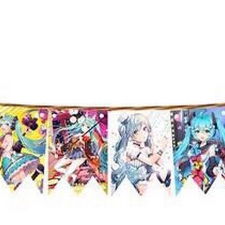 Cờ treo Hatsune Miku ảnh treo anime chibi