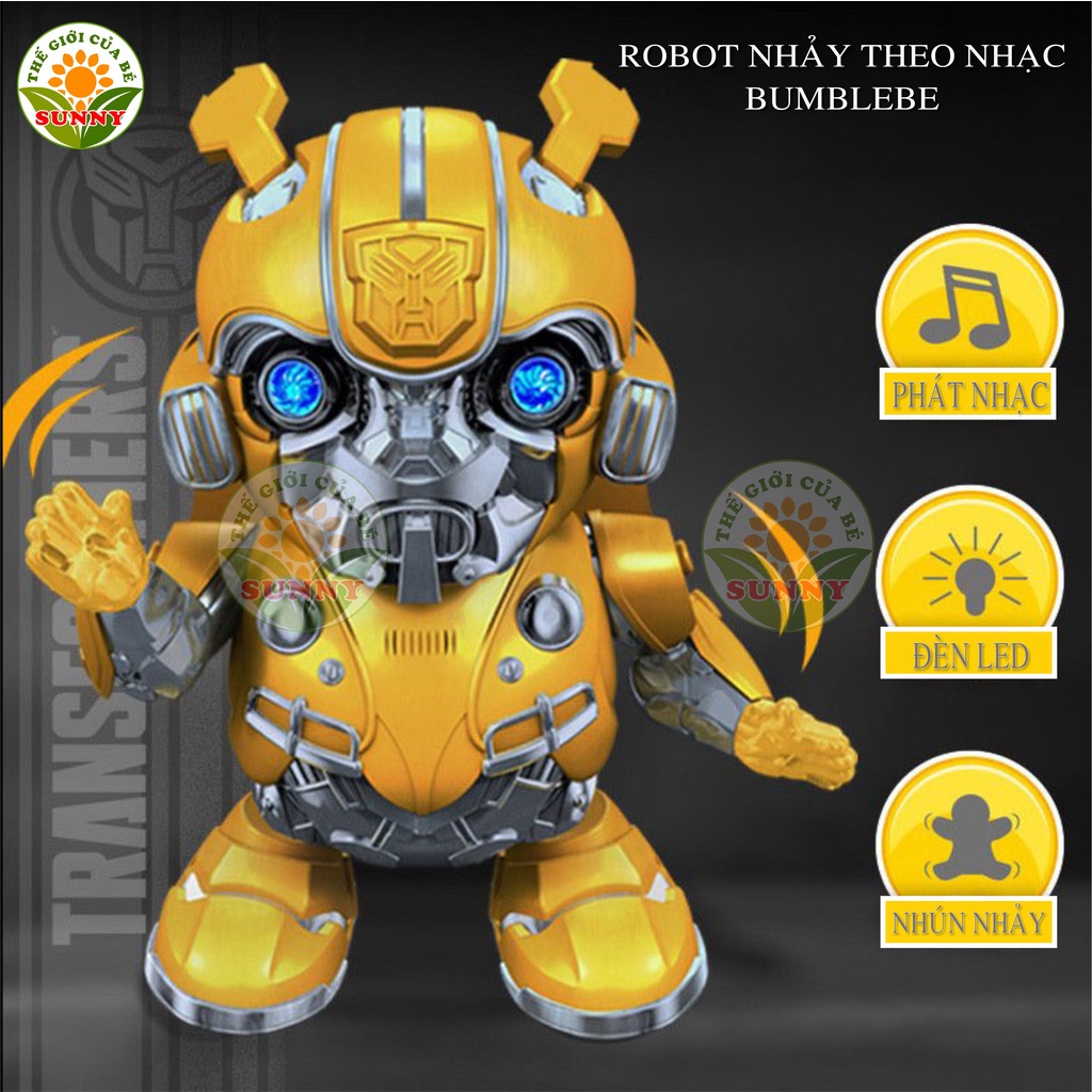 Đồ chơi robot nhảy theo nhạc Bumblebe cho bé trai - Đồ chơi trẻ em vui nhộn - Sunny