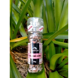 Tiêu và muối hồng Himalaya hàng cao cấp chất lượng loại 1 chai 100g có nắp xay tự động