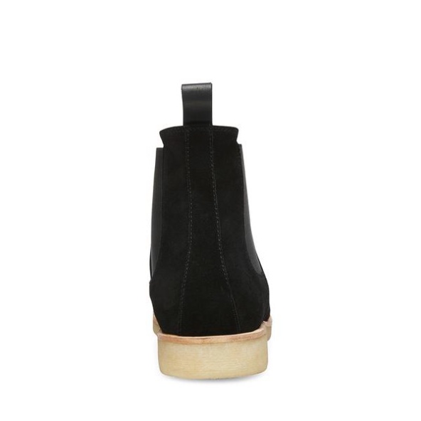 Giày Chelsea boots cao cổ thời trang nam chất liệu da lộn đế độn 3.5cm màu đen | BigBuy360 - bigbuy360.vn