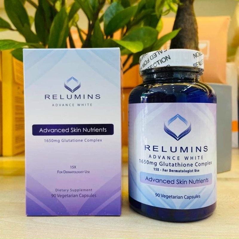 Viên uống trắng da relumin 90  viên 1650mg