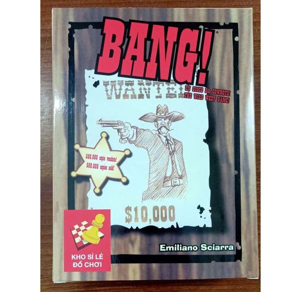 Bài Bang Việt hóa lá bài, board game bắn súng chơi, thẻ cứng, in đẹp, khó rách