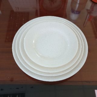 Dĩa cạn size 17.8cm nhựa Melamine Vân Đá (DC77VD)