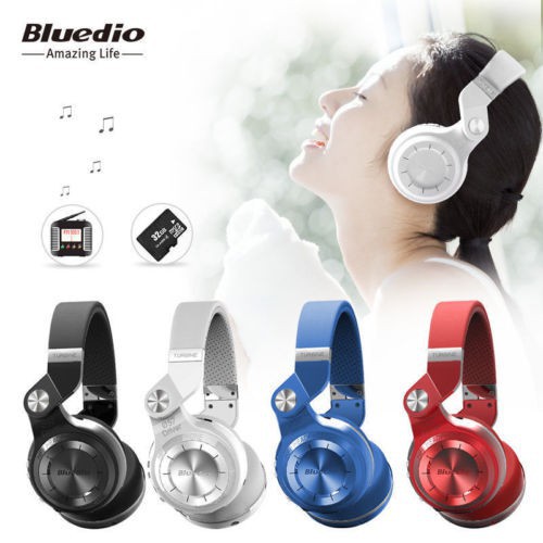 ☆ Tai nghe Bluetooth 4.1 không dây Bluedio Turbine Hurricane T2+