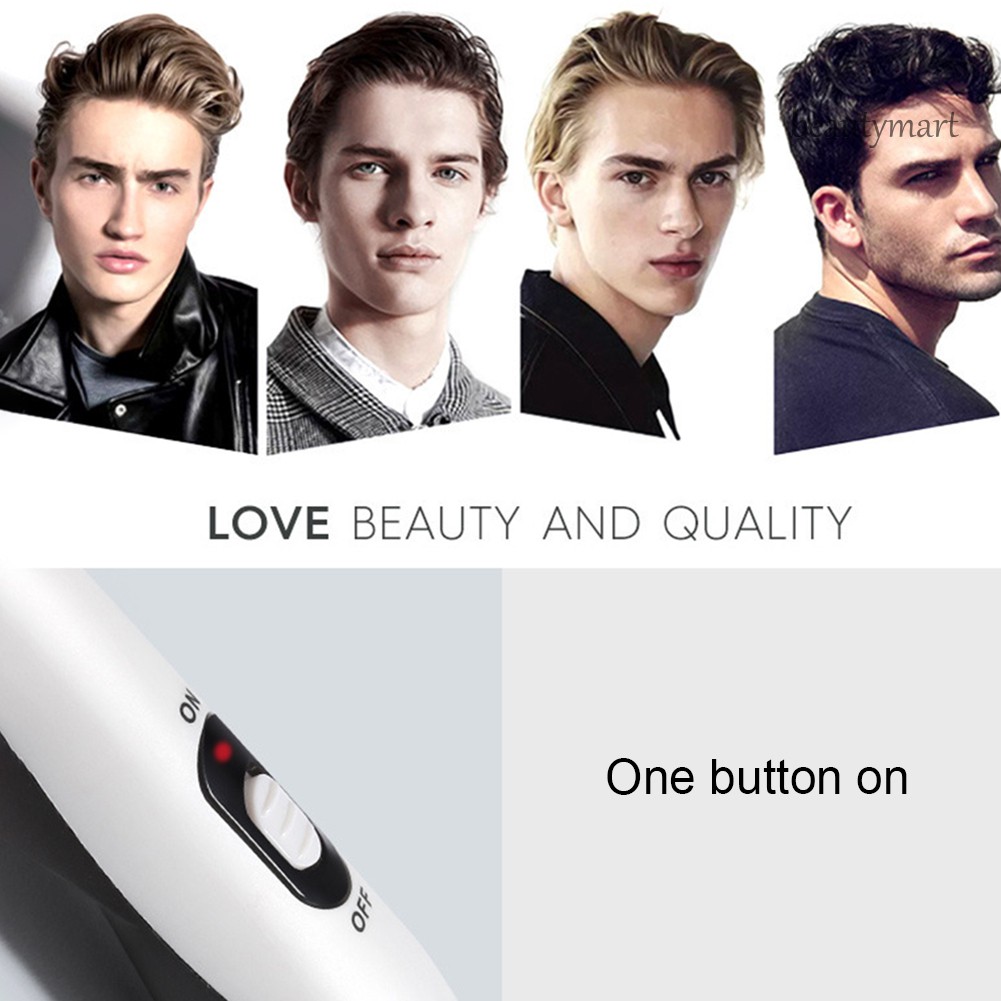 [Hàng mới về] Máy tạo kiểu tóc/râu thẳng/xoăn 2 trong 1 cho nam