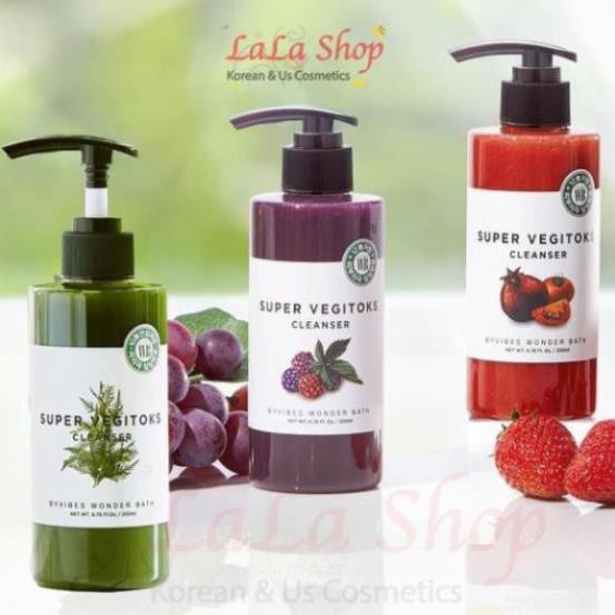 Sữa Rửa Mặt Rau Củ Thải Độc Super Vegitoks Cleanser- Làm sạch sâu, an toàn cho mọi loại da - 300ml | BigBuy360 - bigbuy360.vn