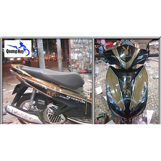 Tem trùm air blade nâu đen đời 2013-2014-2015, độ team trùm ab dán phủ dàn áo xe đen nâu rẻ đẹp