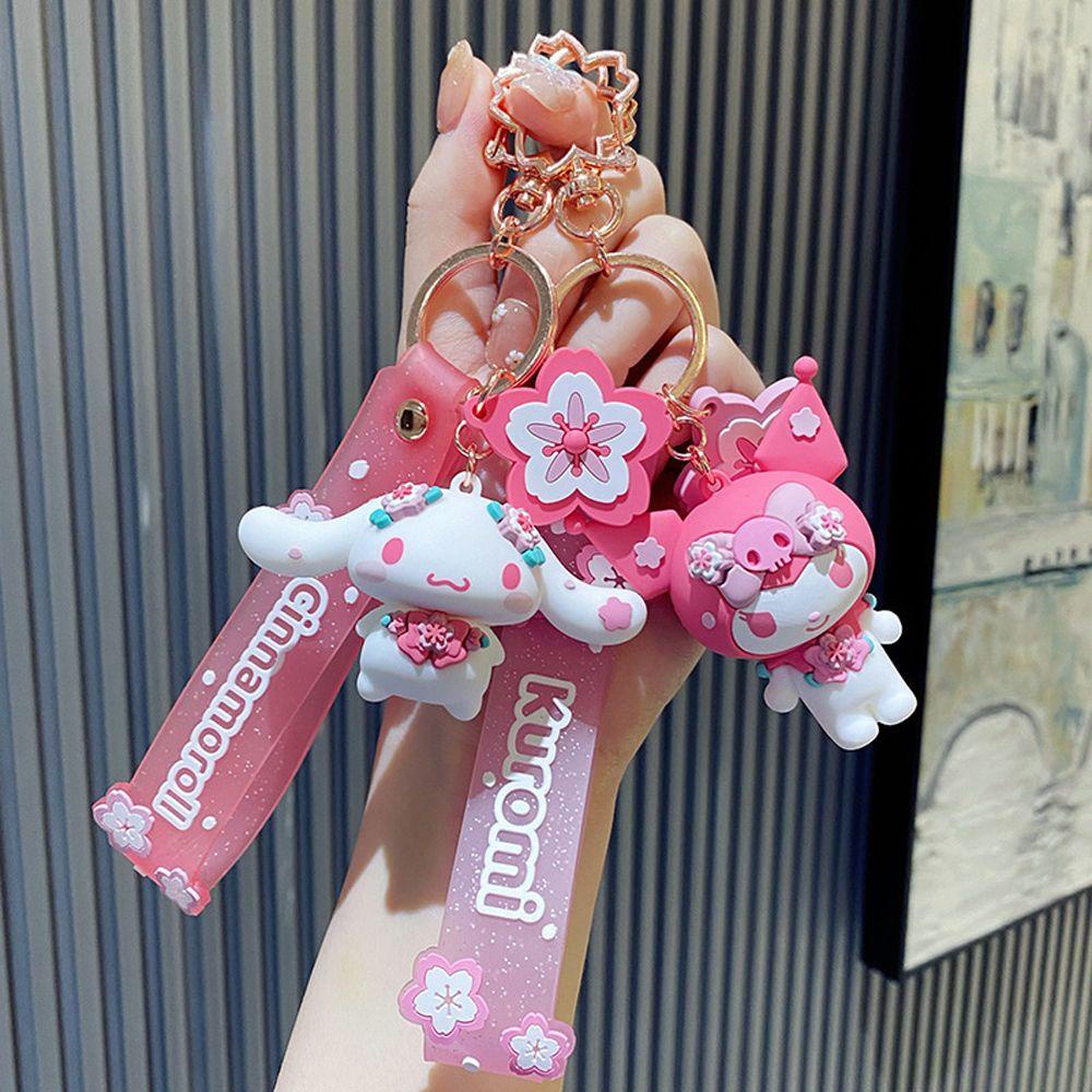 Móc Chìa Khóa Hình Kuromi Kitty Dễ Thương