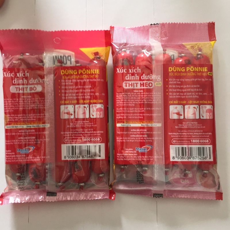 Xúc Xích Dinh Dưỡng Thịt Heo Ponnie gói 175g | BigBuy360 - bigbuy360.vn