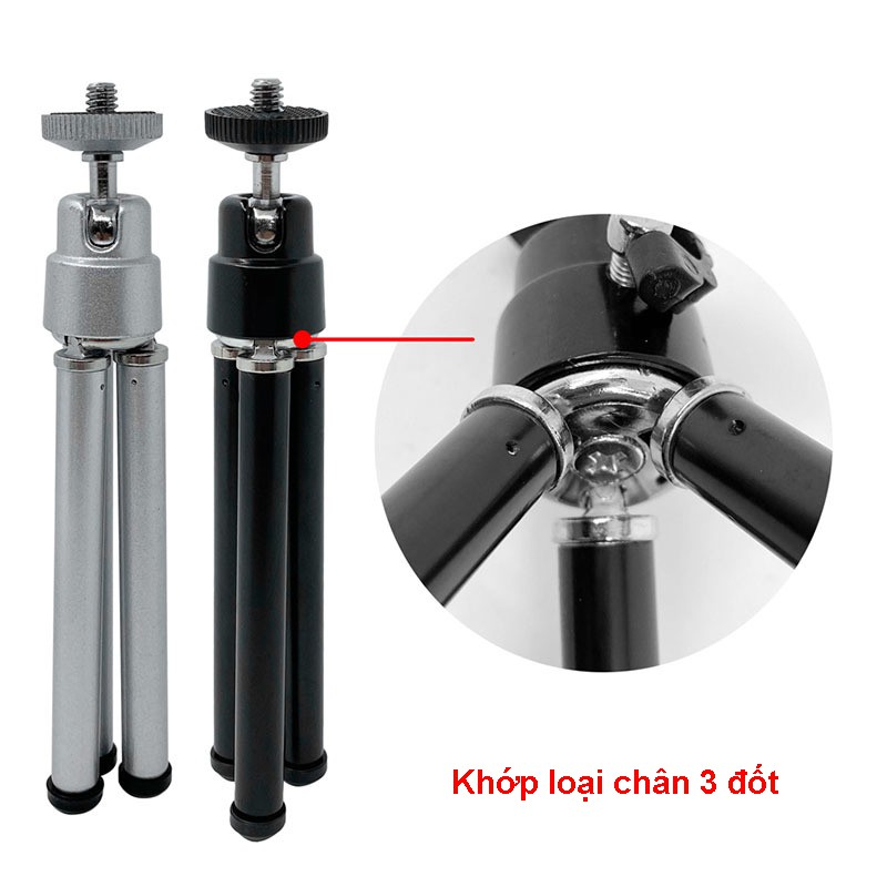 Tripod mini, giá đỡ 3 chân mini để bàn cho điện thoại, máy quay phim Gopro giá rẻ