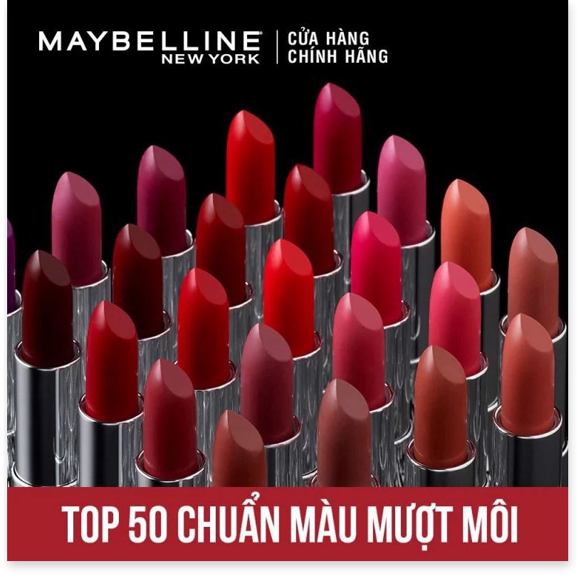 [Mã giảm giá] Son Thỏi Lì, Có Dưỡng Mịn Môi, Lâu Trôi Maybelline New York Color Sensational Creamy Matte 3.9g