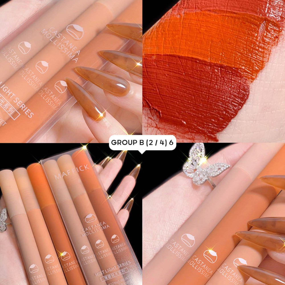 [Hàng mới về] Son môi màu lỳ chống thấm nước/ chống dính cốc lâu trôi | BigBuy360 - bigbuy360.vn