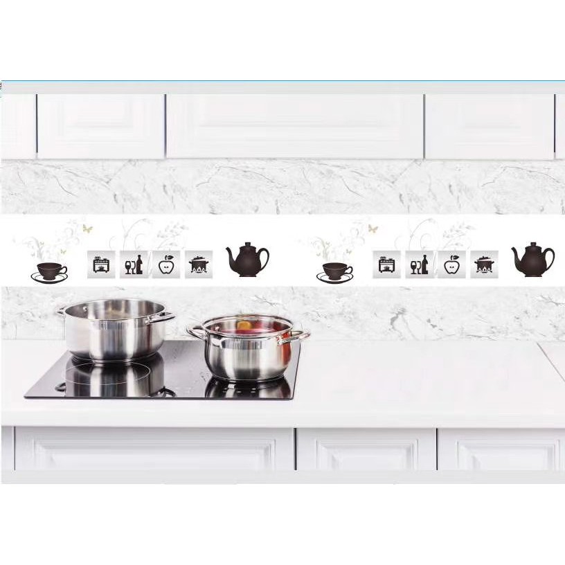 1m Decal dán bếp tráng nhôm ẤM TRÀ khổ rộng 60cm
