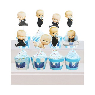 Set Mega trang trí sinh nhật đầy đủ (chủ đề Nhóc trùm)