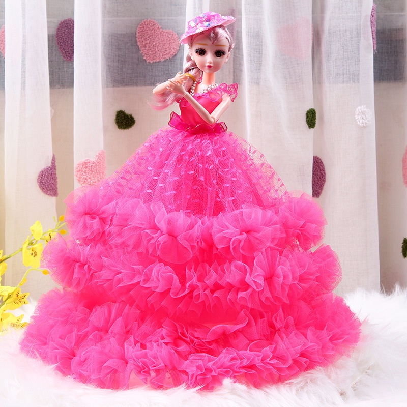 Đồ Chơi Cho Bé Gái Búp Bê Công Chúa Barbie 30cm Có Khớp đáng Yêu Kèm Phụ Kiện Váy Nhiều Tầng Sang Trọng E900