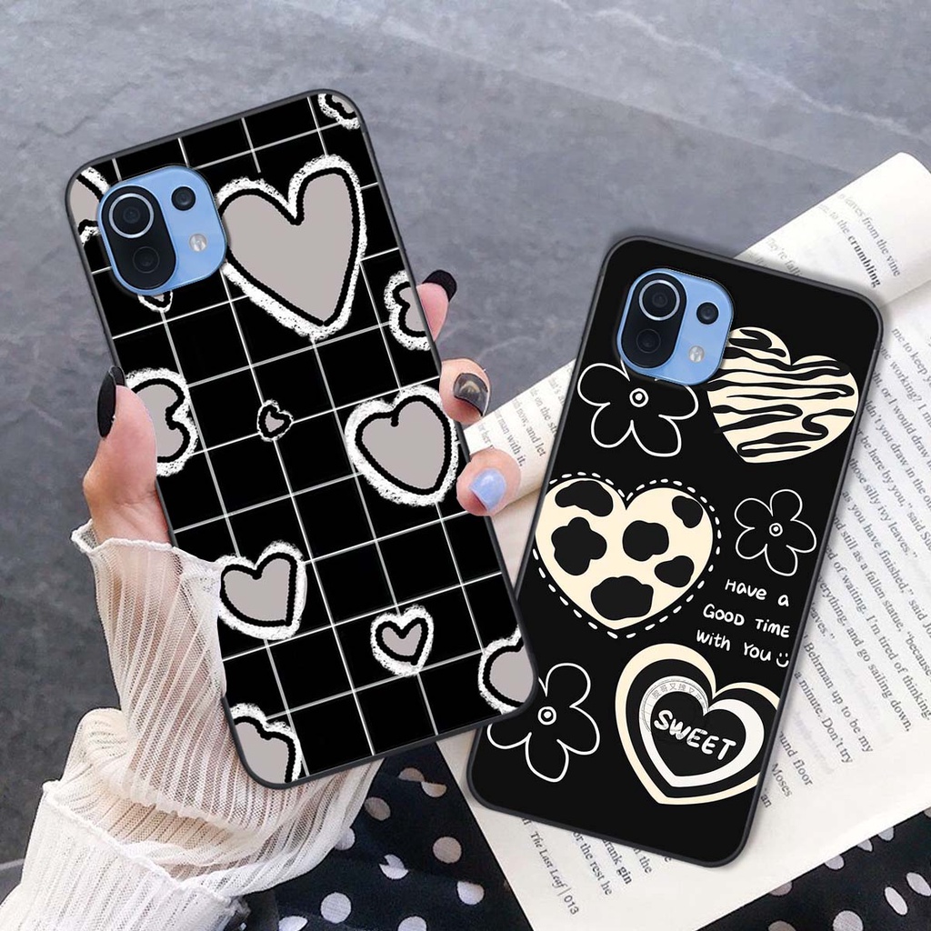 Ốp lưng xiaomi mi 11 lite/ mi 11 lite 5g NE Caro đen trắng cực đẹp