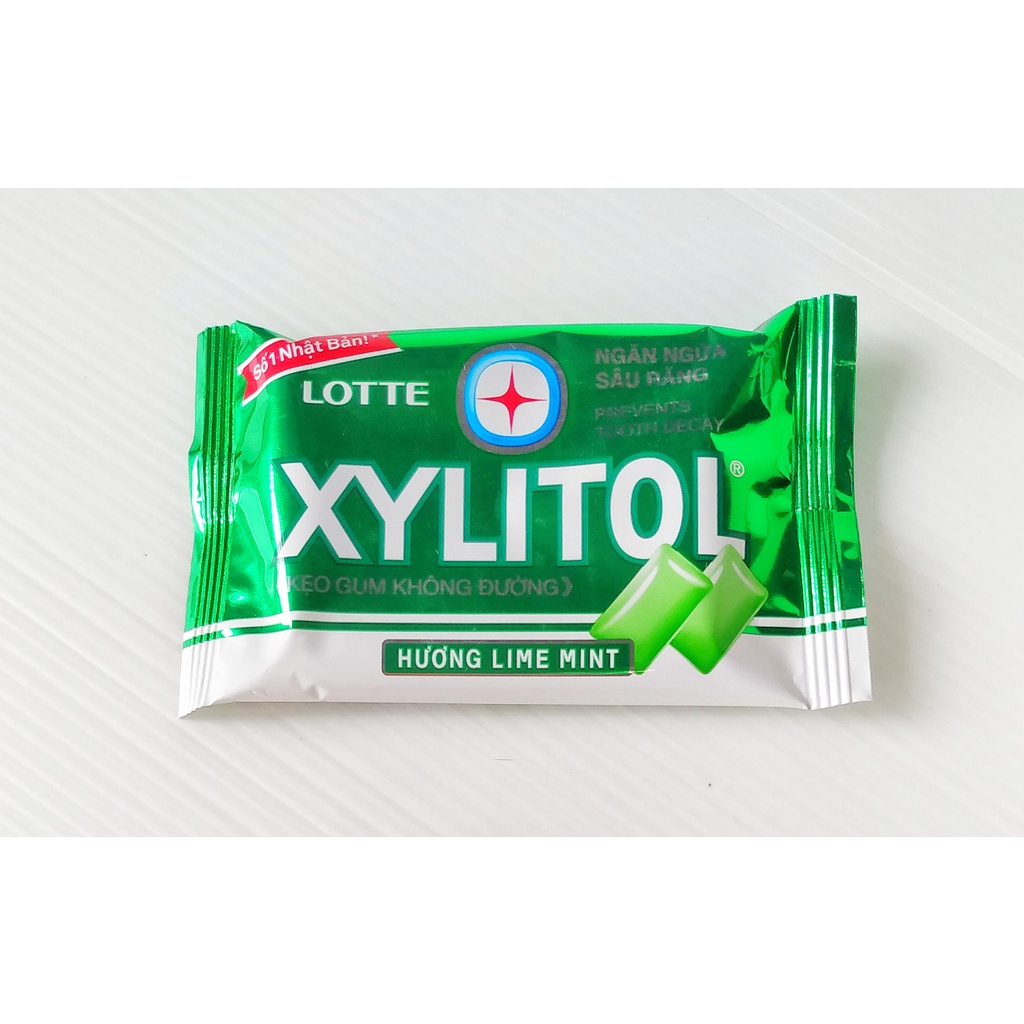 Kẹo cao su không đường Xylitol đủ vị vỉ 11,6g