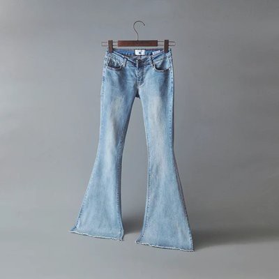 Quần Jeans Nữ Ống Loe Thời Trang Châu Âu 2018