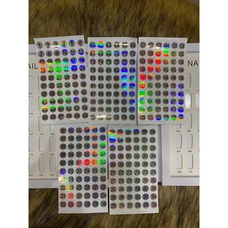 Tem dán số chai sơn mới về hàng ( từ số 1-300) .  ( SHOP NAIL XINH )