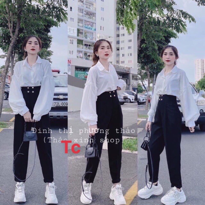 [ Mã FAMAYWA giảm 10K đơn 50K] quần baggy tuyết mưa 4 + sét sơmi cộc + sét sơmi tay bồng | BigBuy360 - bigbuy360.vn