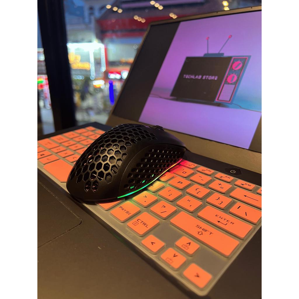 [Video/Ảnh thật] Chuột Gaming thiết kế tổ ong G540 - ĐÈN LED Viền RGB Siêu Đẹp, Form tay chuẩn