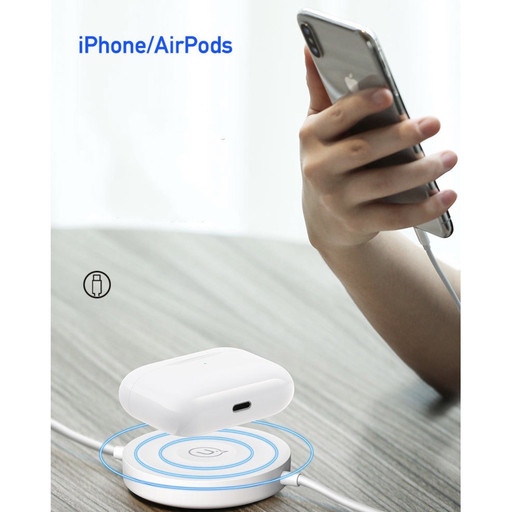 Đế sạc không dây 3in1 cho Iphone/Apple Watch/ Airpods tích hợp cáp sạc Lightning USAMS - Home and Garden