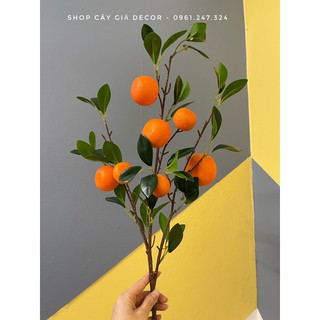 cành quýt giả 85cm - 6 quả