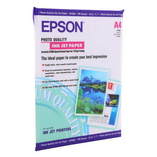 Giấy In Ảnh Epson A4- 720 Dpi (100 Tờ/Tập) Gấy Mịn