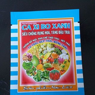 Phân bón lá trung vi lượng Ca xi bo xanh siêu chống rụng hoa tăng đậu trái.