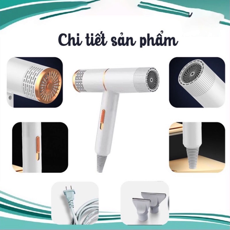 [Sale Sốc] Máy Sấy Tóc 2 Chiều Tạo Kiểu, Kiểu Dáng Sang Trọng, Cung Cấp Ion Chăm Sóc Phụ Hồi Tóc, Bảo Hành 12 Tháng