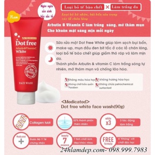 Sữa rửa mặt chiết xuất collagen tươi Dot free