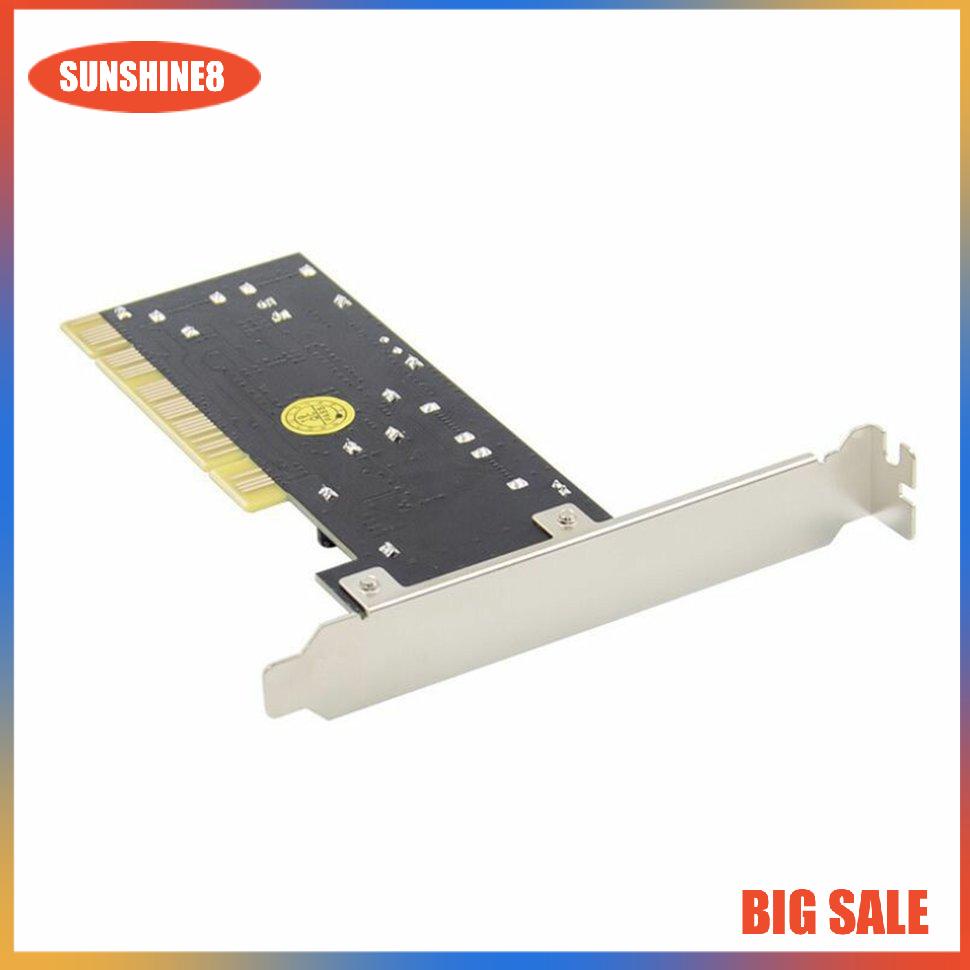 【SUN】PCI To SATA Conversion Card 4-port Expansion Built-in Adapter For The Adapter