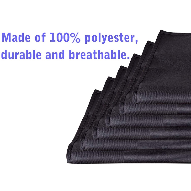 Set 6 Tạp Dề Màu Đen Kèm 2 Túi Đựng Chống Bụi Bẩn Tiện Dụng Cho Nhà Bếp / Nhà Hàng