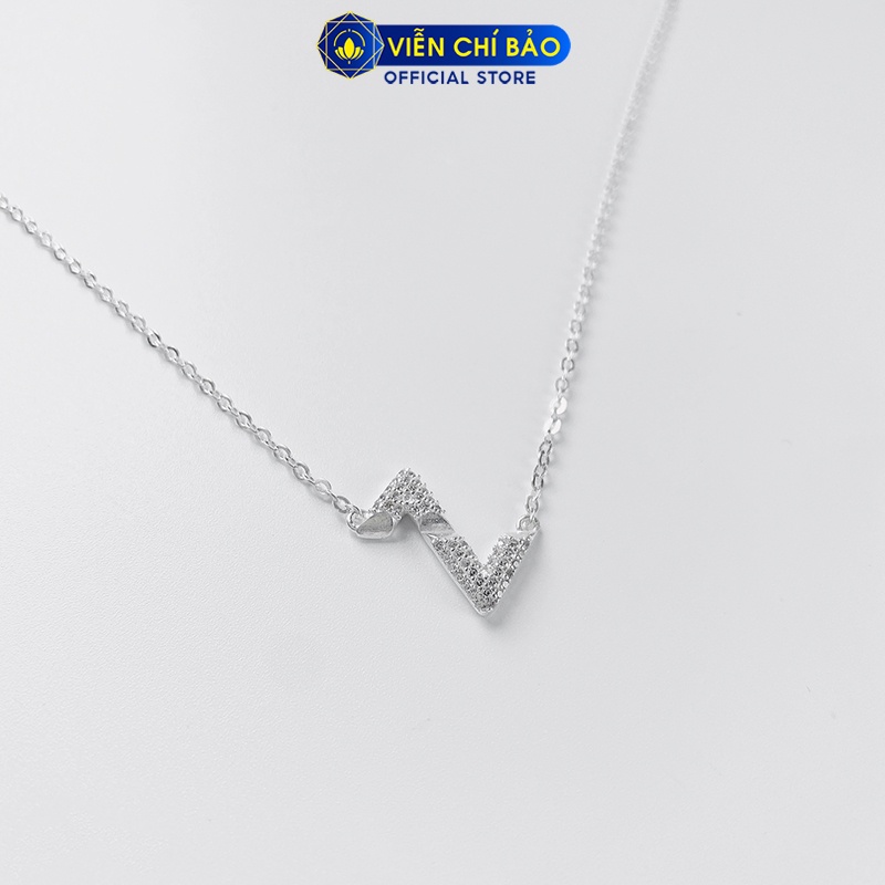 Dây chuyền zích zắc chất liệu bạc 925 thời trang phụ kiện trang sức nữ Viễn Chí Bảo D400802