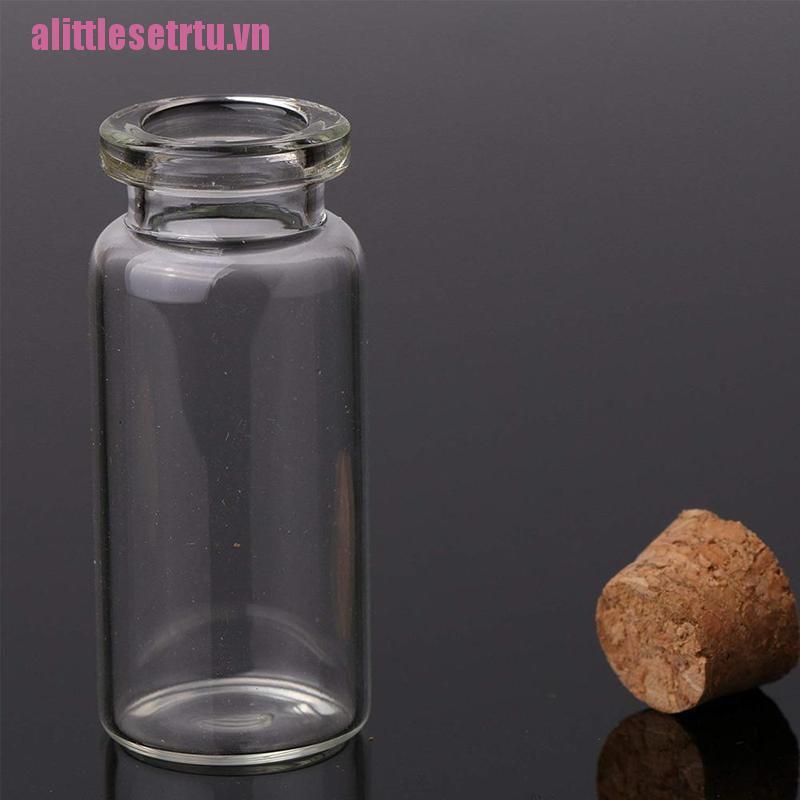 Bộ 10 lọ thủy tinh mini có nút phao bần